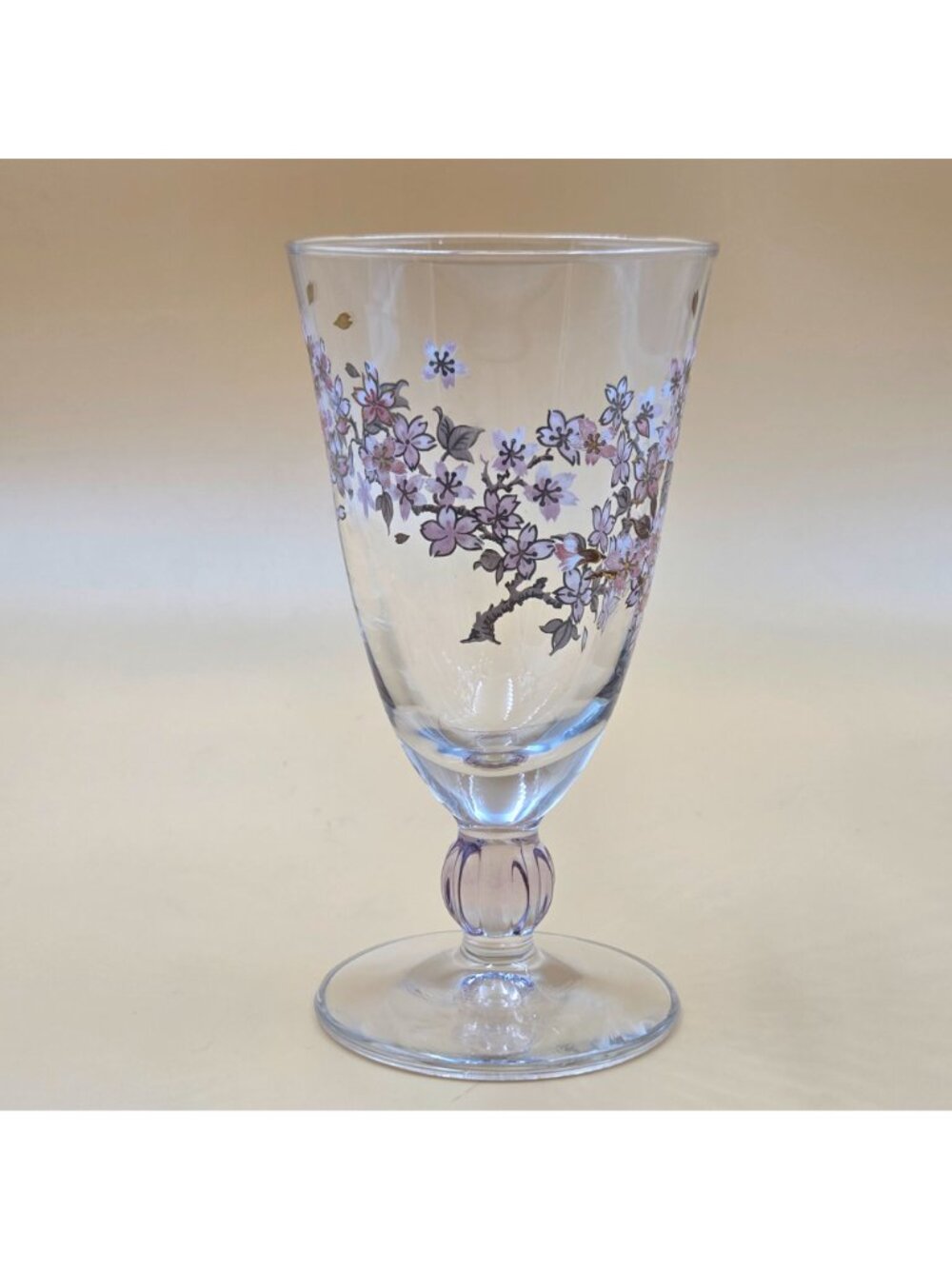 Aderia Cherry Blossom Sakura Set of 2 Wine Glass Made in Japan - Picture 5 of 8